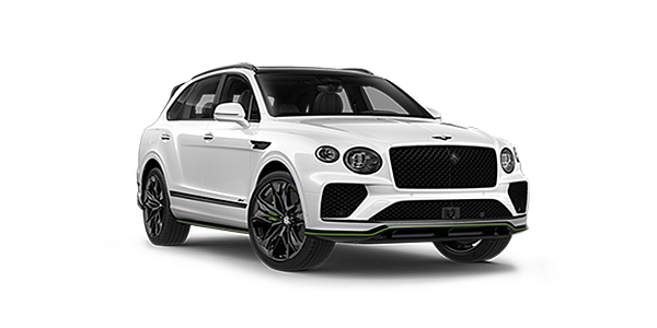 Bentley Vilnius Bentley Bentayga Speed SUV in Snow Quartz Pearlescent by Mulliner white paint