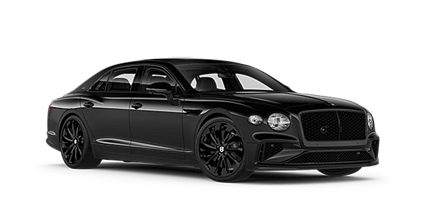 Bentley Vilnius Bentley New Flying Spur Black Edition front three quarter in Onyx paint